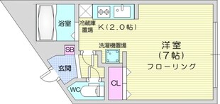 麻生駅 徒歩3分 4階の物件間取画像